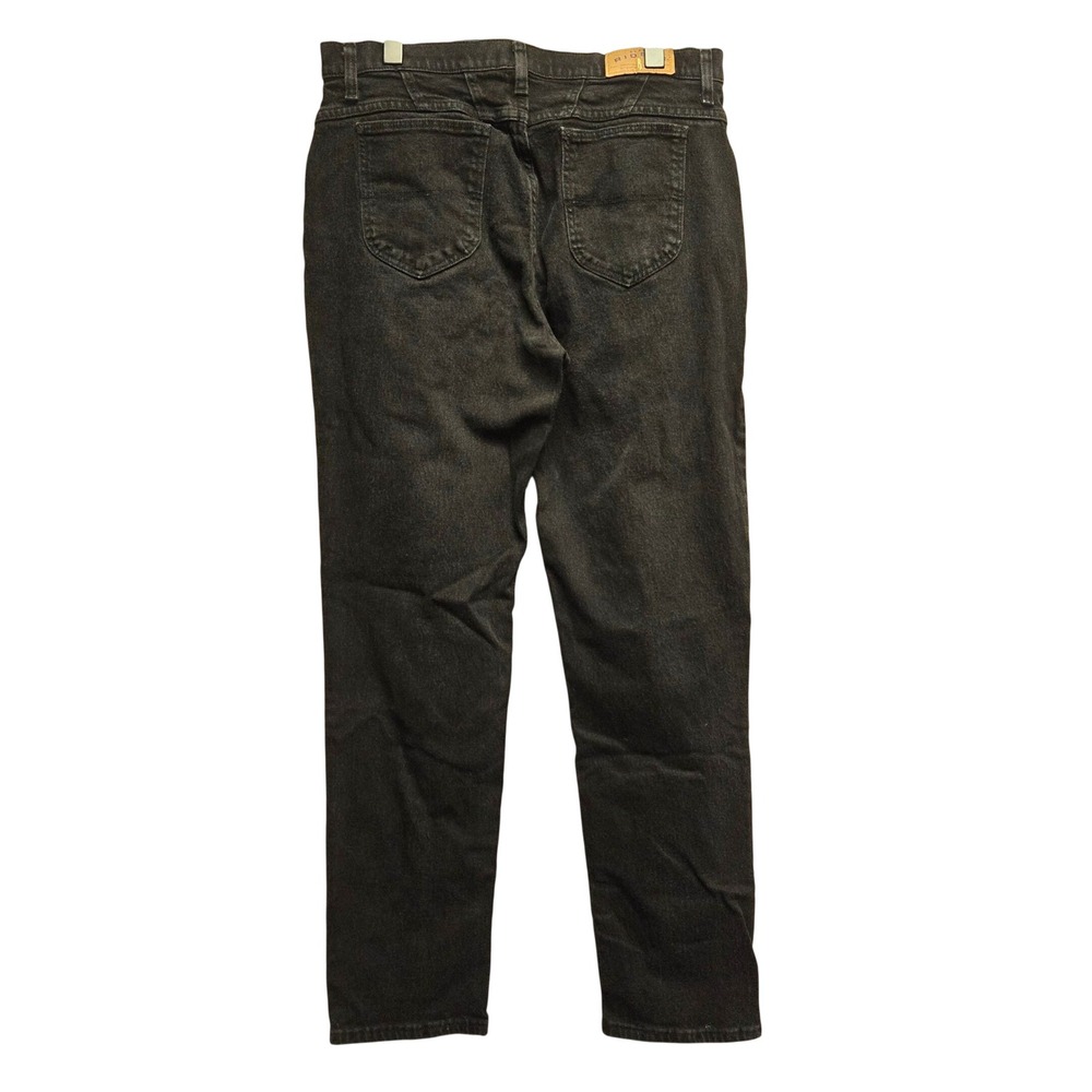 Riders by Lee Straight Leg High Rise Mom Jeans 14 L Black Denim Relaxed Fit